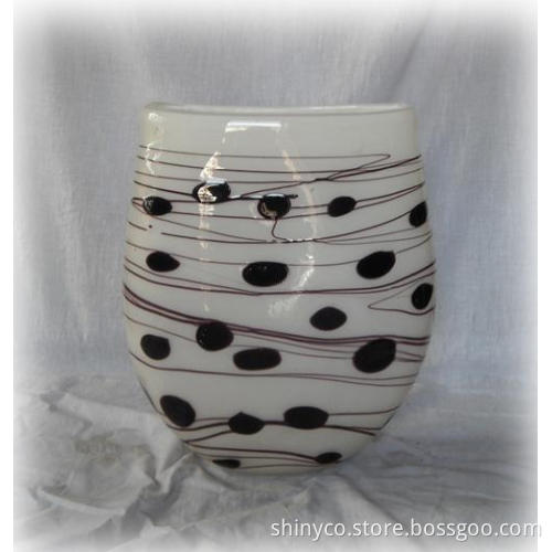Spotted Glass Vase